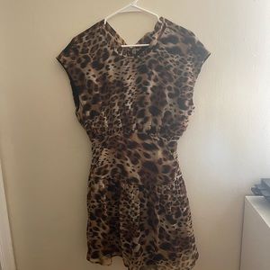 Vintage Leopard Print Dress